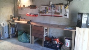 Etabli et tour à bois