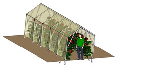 Serre à tomates de 2mx5m