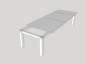 Grande tablée démontable