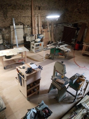 Mon atelier dans la grange