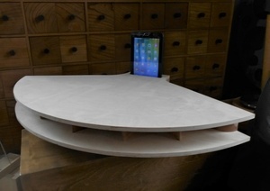 Amplificateur passif Smith horn pour tablette et smartphone.