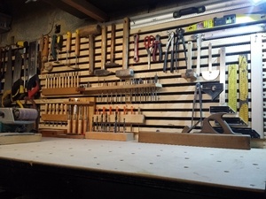 En finition , et on range comme on peut