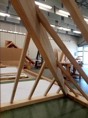 Maquette arêtier dévoyé (sujet bac)