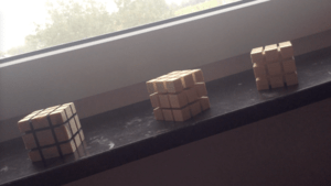 Rubik's cube en bois - Rubik's cube in wood decoration