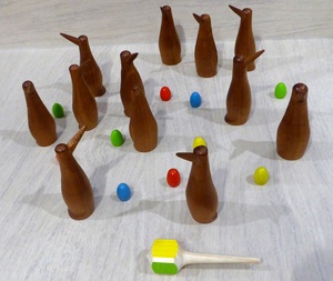 Jeu des pingouins memory des couleurs