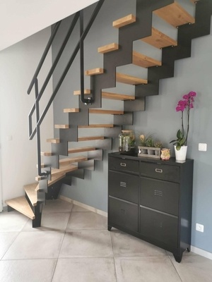 Escalier bois / métal