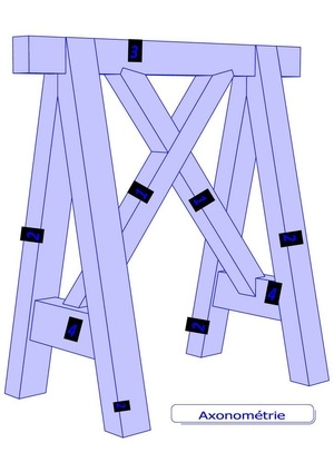 Tréteaux charpente modèle E.Dupuit