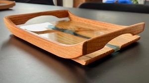 Plateau de service rivière époxy