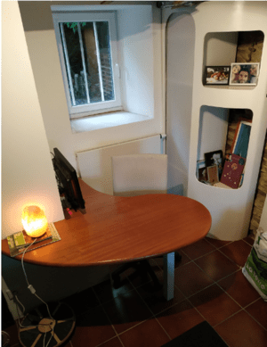 Bureau d'angle  En bois exotique (SIPO)
