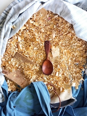 26éme cuillère de 2023 : Cuillère en pommier cuite au four