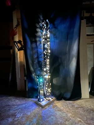 Lampadaire en métal  "Voie lactée"