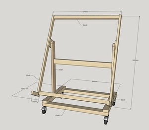 Chariot pour le transport des panneaux, Fini la corvée !!