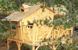 Cabane enfant sur pilotis