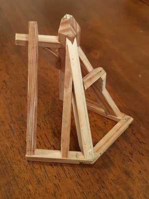 Maquette de raccord de comble (CAP Charpente 2017 - EP2)