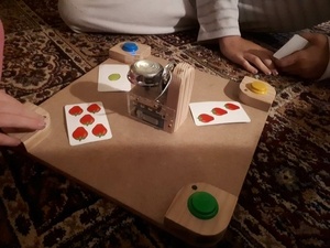 Un pupitre à champignons - Que le plus rapide gagne!