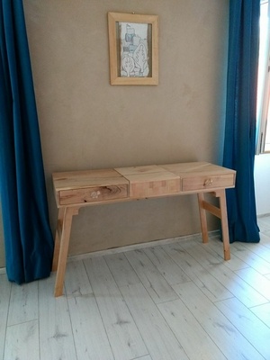 Coiffeuse en merisier