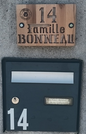 Création d'une plaque de rue