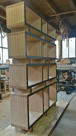 Bibliothèque Baubuche Bi-Faces (Chants 2 couleurs)