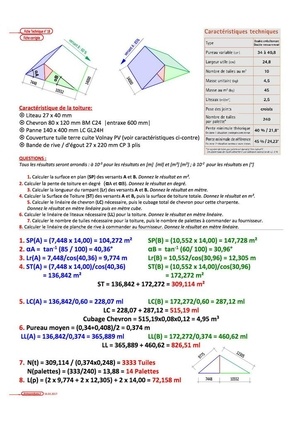 Corrigé fiches techniques 18 à 26