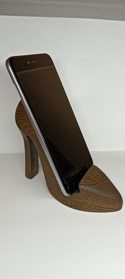 Держатель для телефона, ручная работа. Дуб морёный