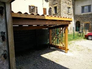 Abri bois de recup pour bois de chauffage