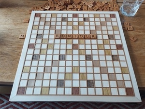 Scrabble marqueterie