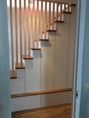 L'escalier-placard pour appartement duplex