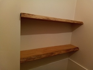 Étagères fixations invisibles style live edge