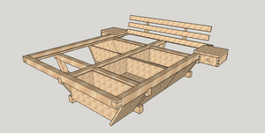 Un lit ben charpenté