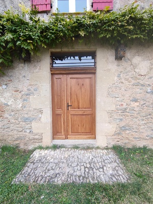 Porte d'entrée en chêne