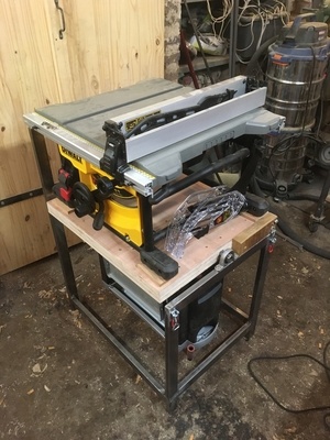 Support réversible scie sur table et dégo.