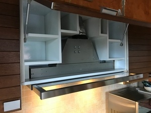 Transformation armoire hotte "extracteur" en hotte "tiroir"