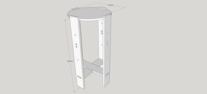 Arts & Crafts Wine Table