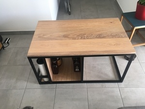 Table basse style industriel