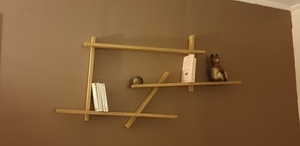 Etagère déstructurée en chène