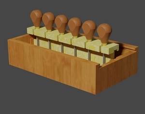 Boite à gouges linogravure