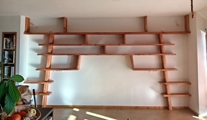 Bibliothèque "zen" en Douglas