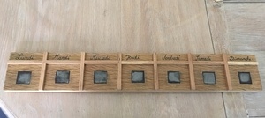 Semainier avec pas mal de défauts