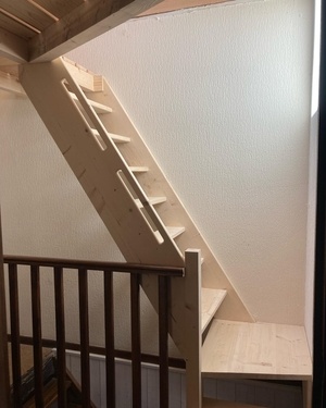 Echelle de meunier, passerelle et plateforme