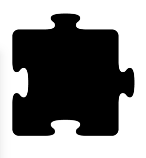 Pièce de puzzle symétrique