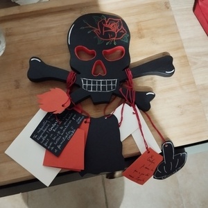 Carte de départ tête de mort