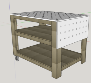 Etabli mobile pas cher et facile à construire