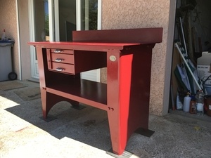 Sauvetage et modification d'un établi industriel Biguet Atelier Renault