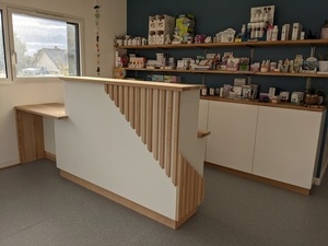 Banque d'accueil pour cabinet vétérinaire