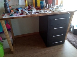 Bureau en chêne pour mon fils