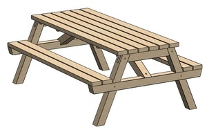 TABLE PIC NIC MELEZE