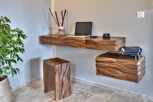 Bureau et caisson en console