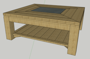 Autour d'une dalle d'ardoise