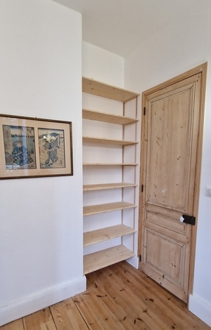 Etagère sur crémaillère bois