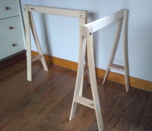 Tréteaux en lattes de sommier